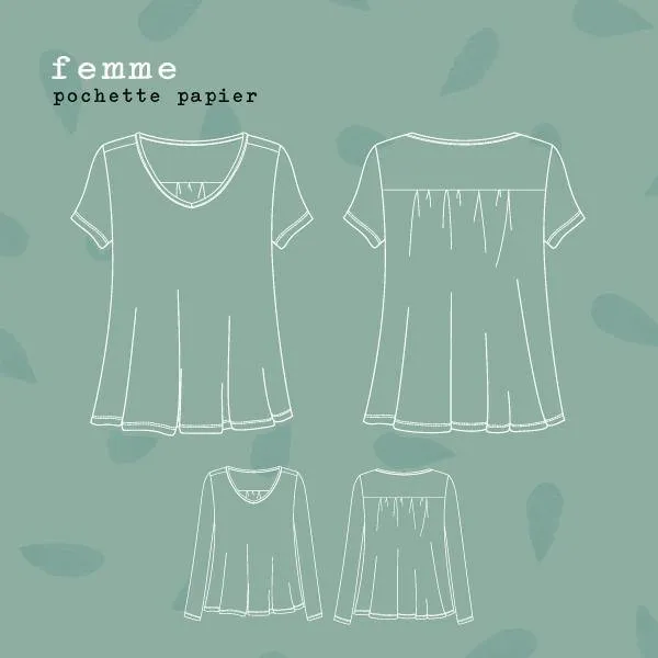 T-Shirt JASMIN Patron de couture Pochette