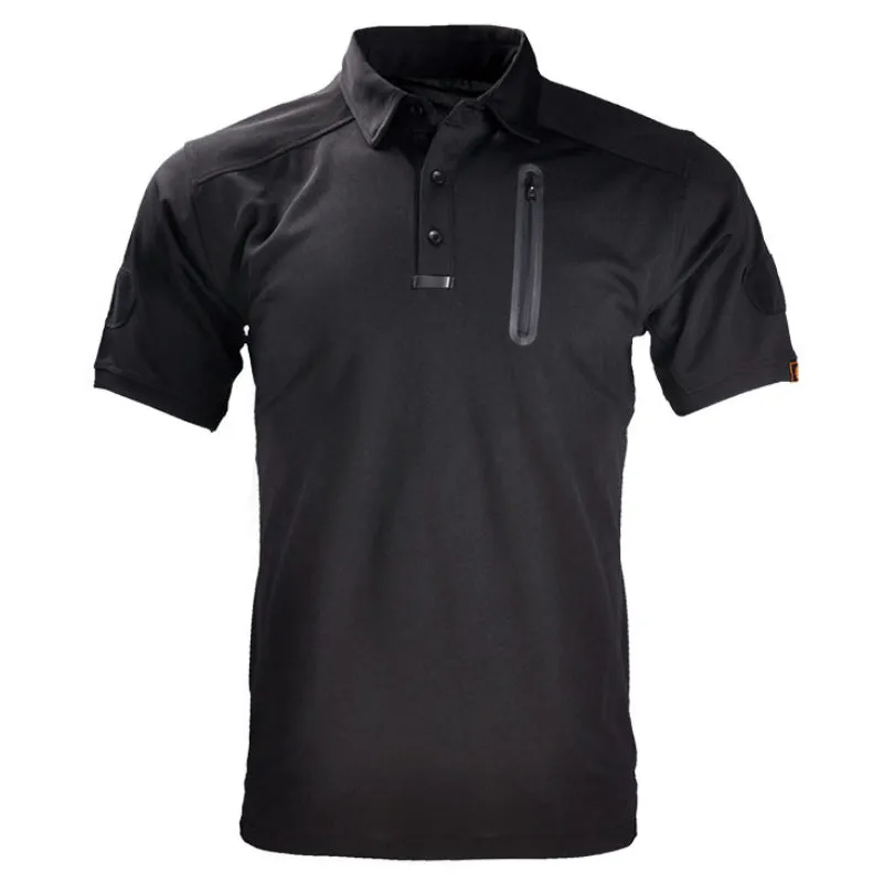 Tactical Camouflage Golf Tennis Lapel Men's T Shirts