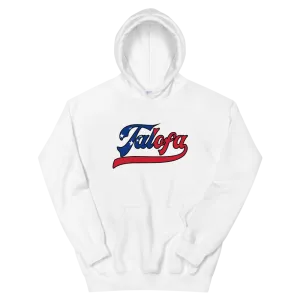 Talofa Script ~ Flag with Black Border *ADULT HOODIE*