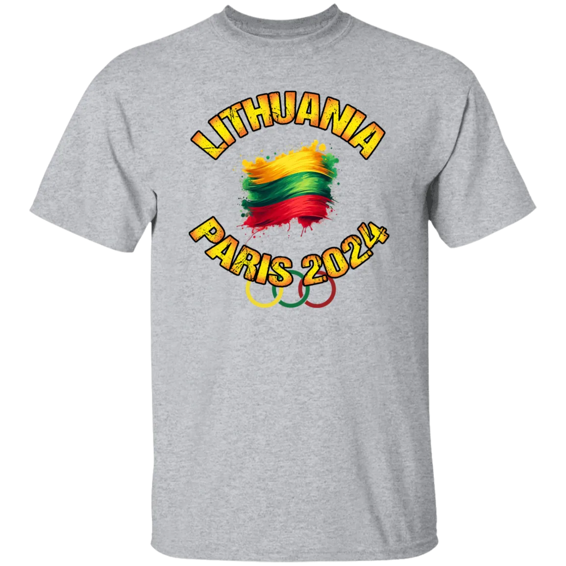Team Lithuania 2024 Olympics  - Men's Classic Short Sleeve T-Shirt