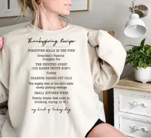 Thanksgiving Recipe (SWEATSHIRT)