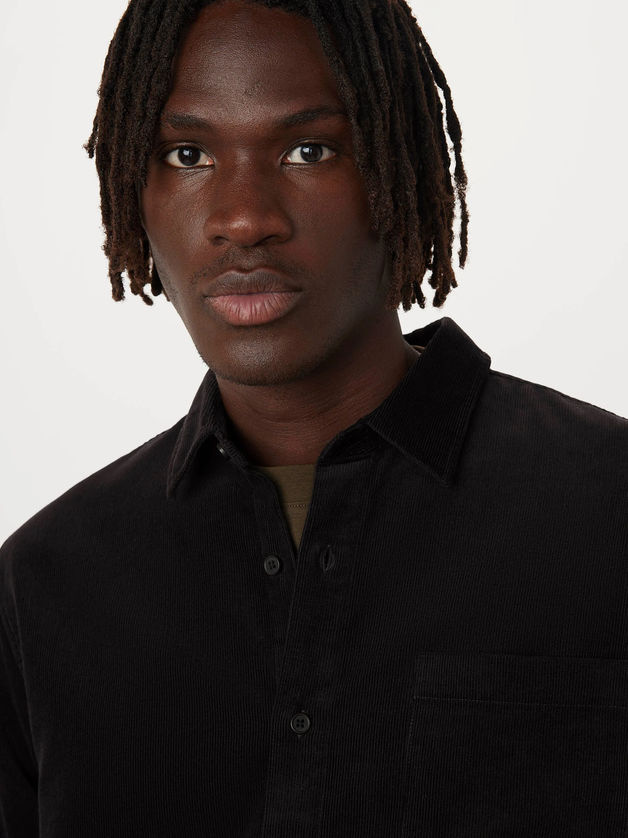 The Fine Corduroy Shirt in Black