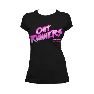 The Four Quarters Logo Outrunners Official Women's T-shirt (Black)