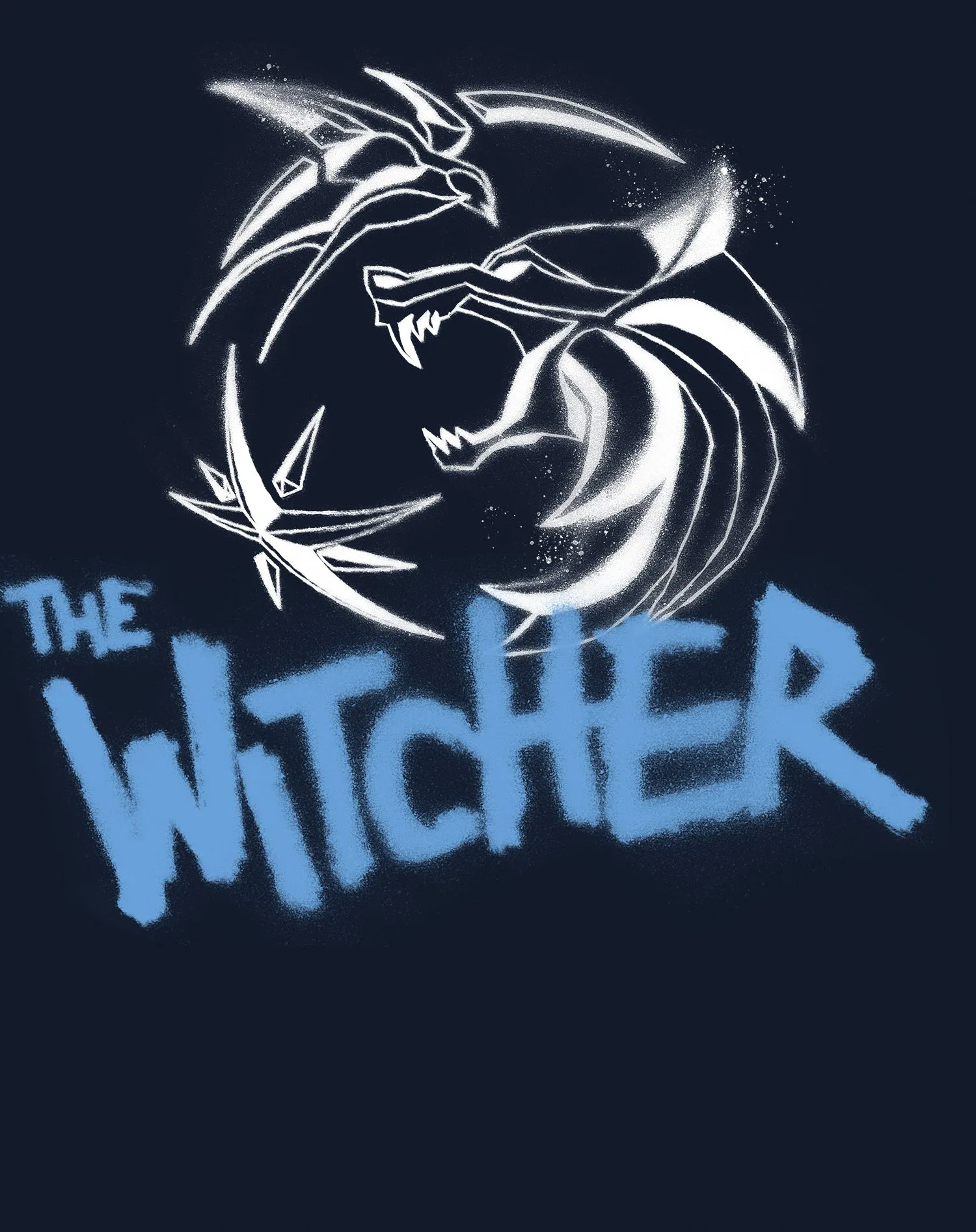 The Witcher Logo Stencil Slayer Official Women's T-Shirt