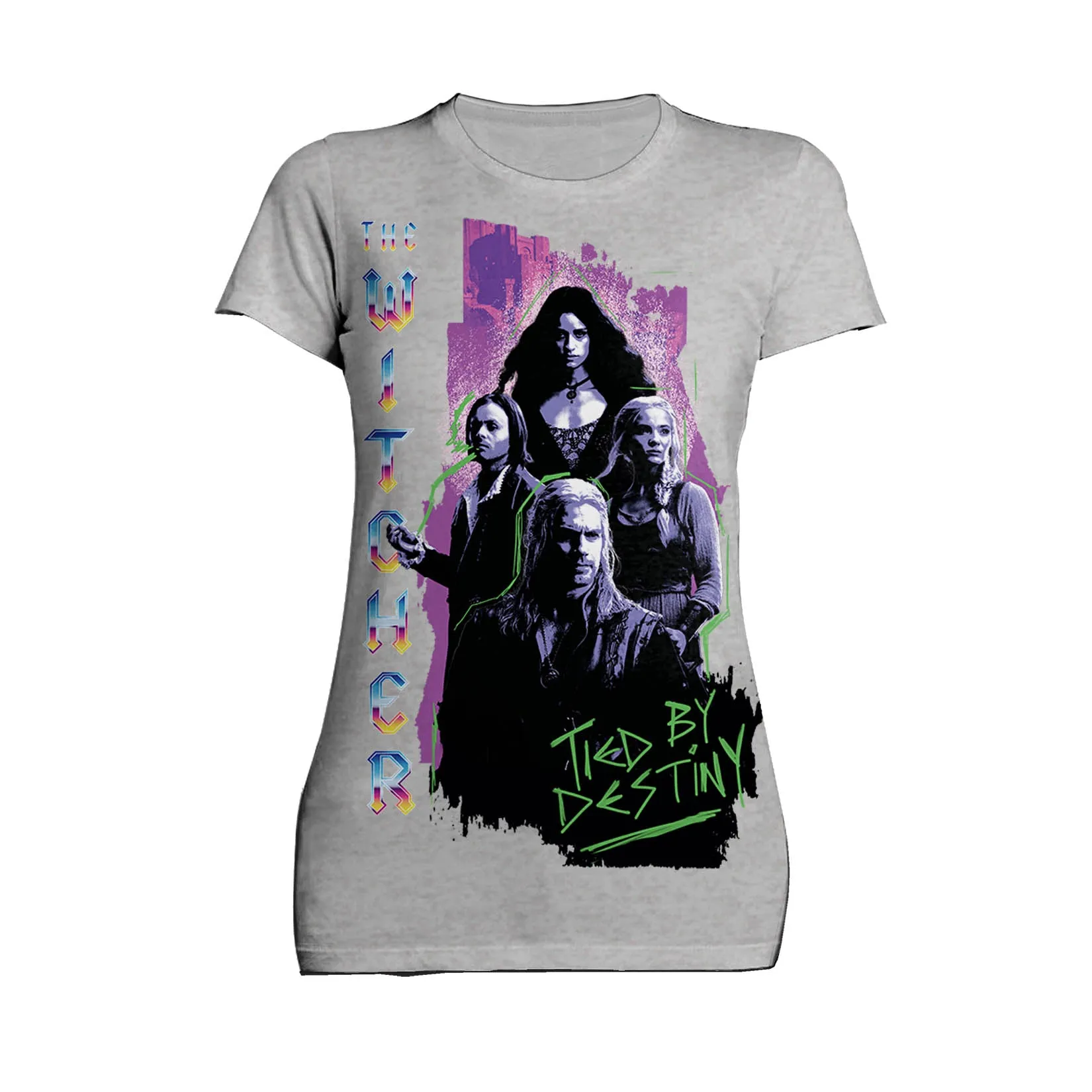 The Witcher Splash Tied Destiny Official Women's T-Shirt
