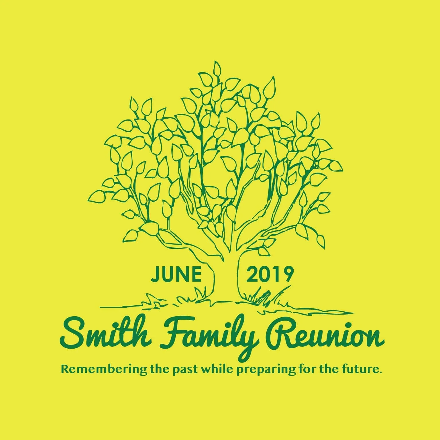 Tree Leaves Family Reunion T-Shirt Design R1-64