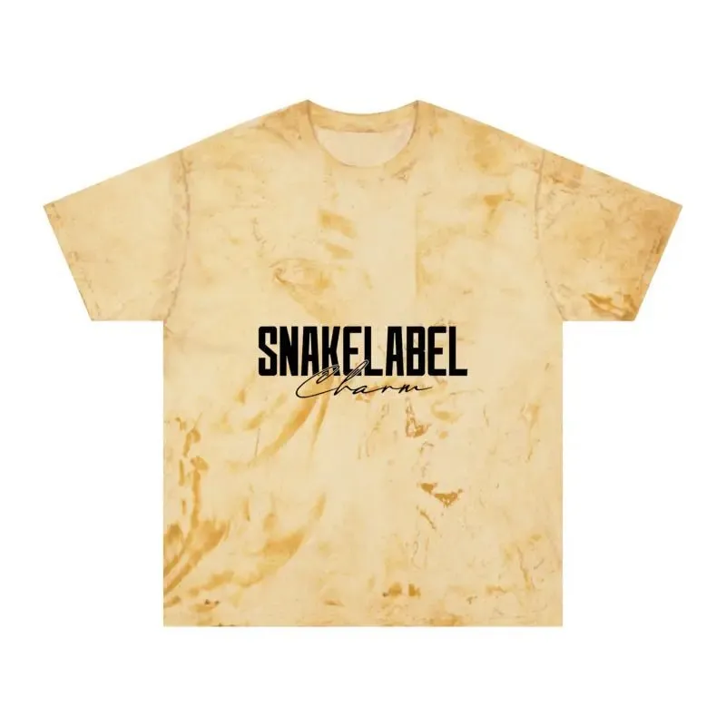 Unisex Color Blast t shirt snake - Soft 100% Cotton Fabric, Unique Color Blast Effect