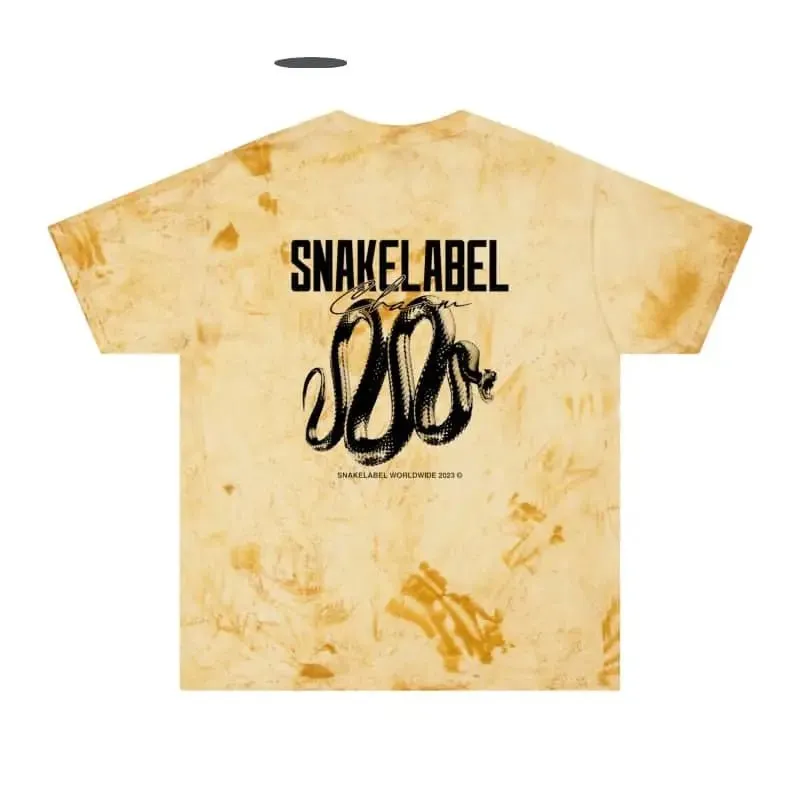 Unisex Color Blast t shirt snake - Soft 100% Cotton Fabric, Unique Color Blast Effect