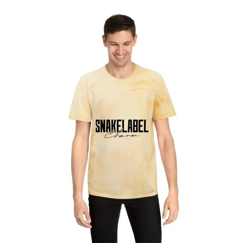 Unisex Color Blast t shirt snake - Soft 100% Cotton Fabric, Unique Color Blast Effect