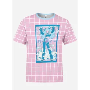 Unisex Y2K All Over Print T-Shirt in Soft Polyester/Spandex Blend