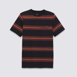 VANS Youth Turner Stripe Knit Tee Black/Bitter Chocolate