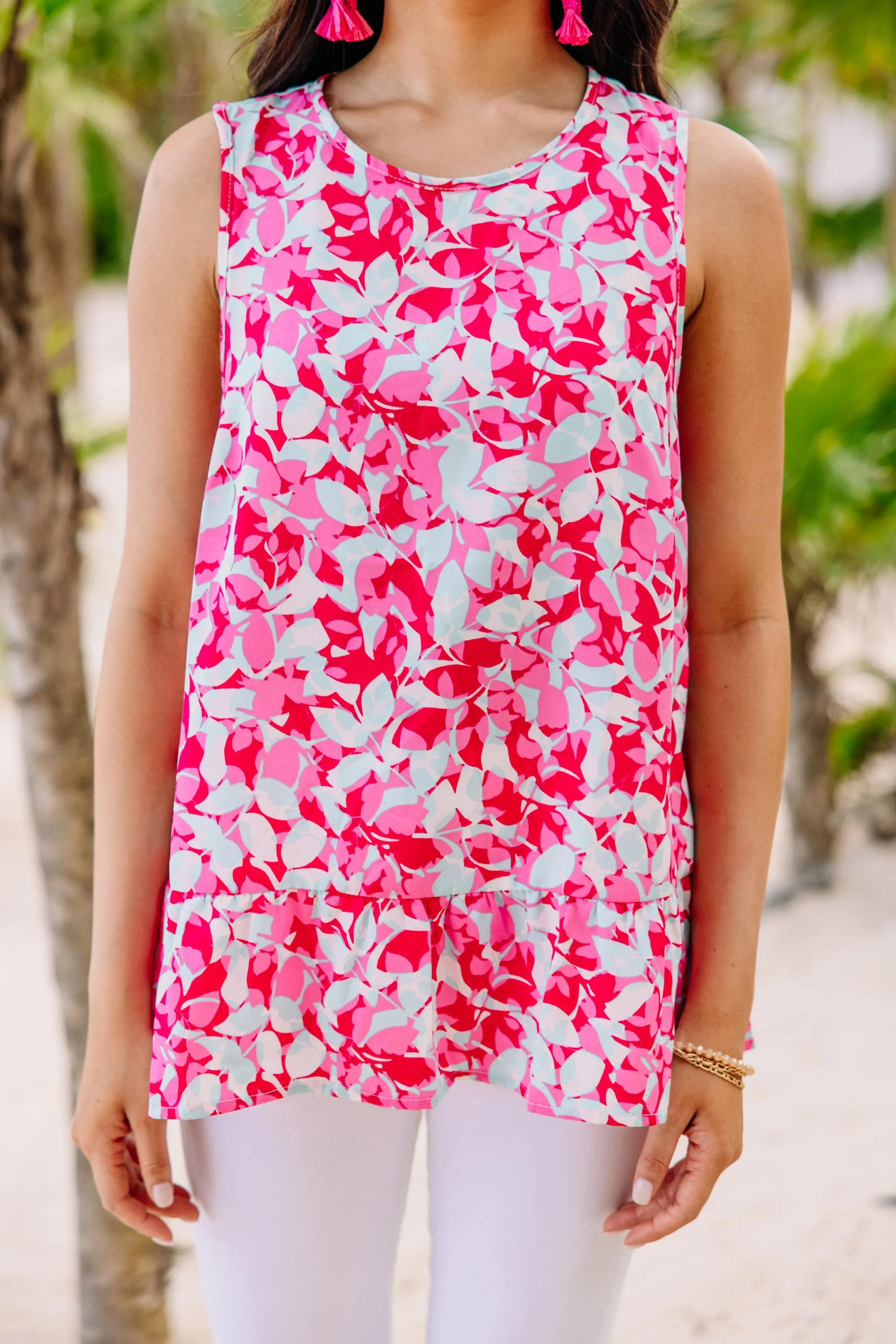 Vibrant Views Pink Floral Tank