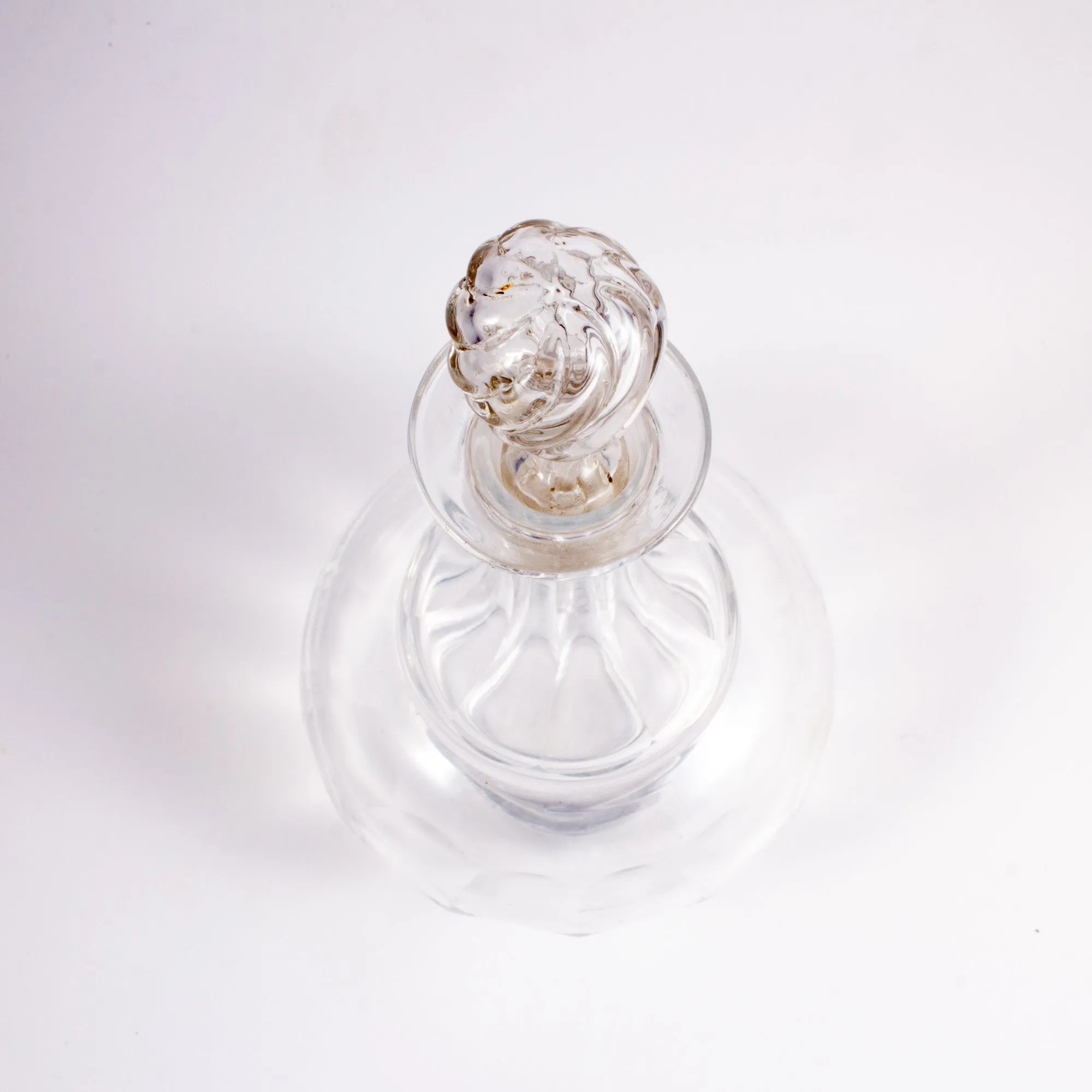 Vintage French Faceted Cruet Decanter