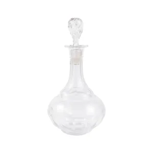 Vintage French Faceted Cruet Decanter