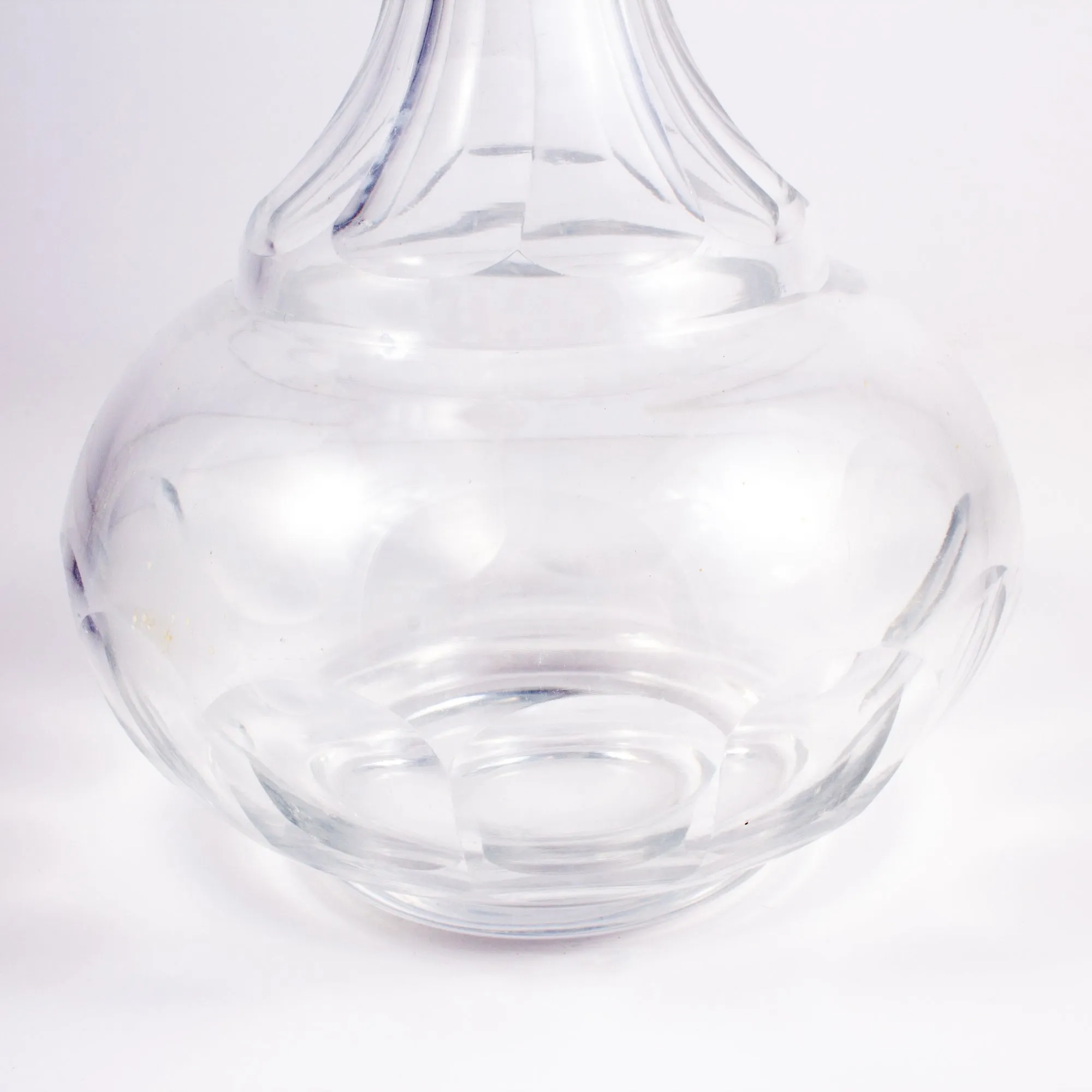 Vintage French Faceted Cruet Decanter