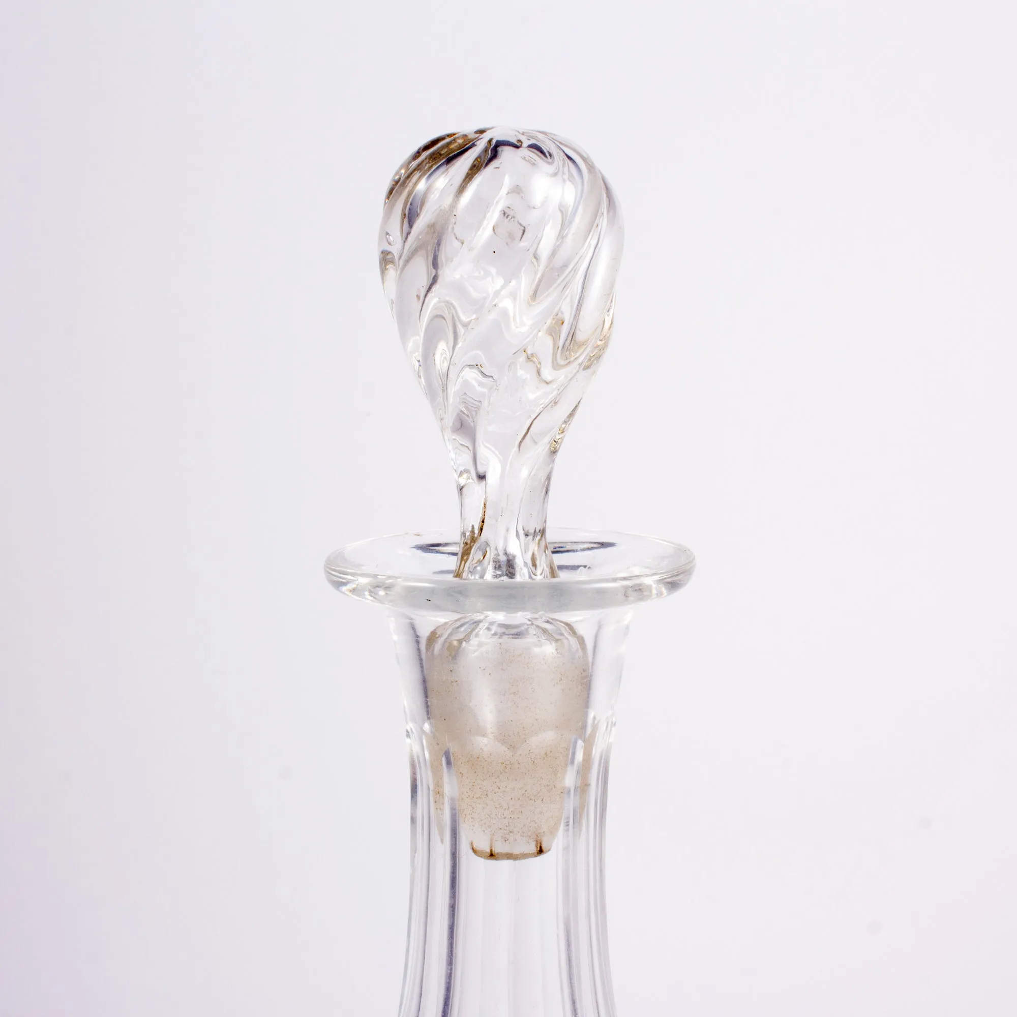 Vintage French Faceted Cruet Decanter