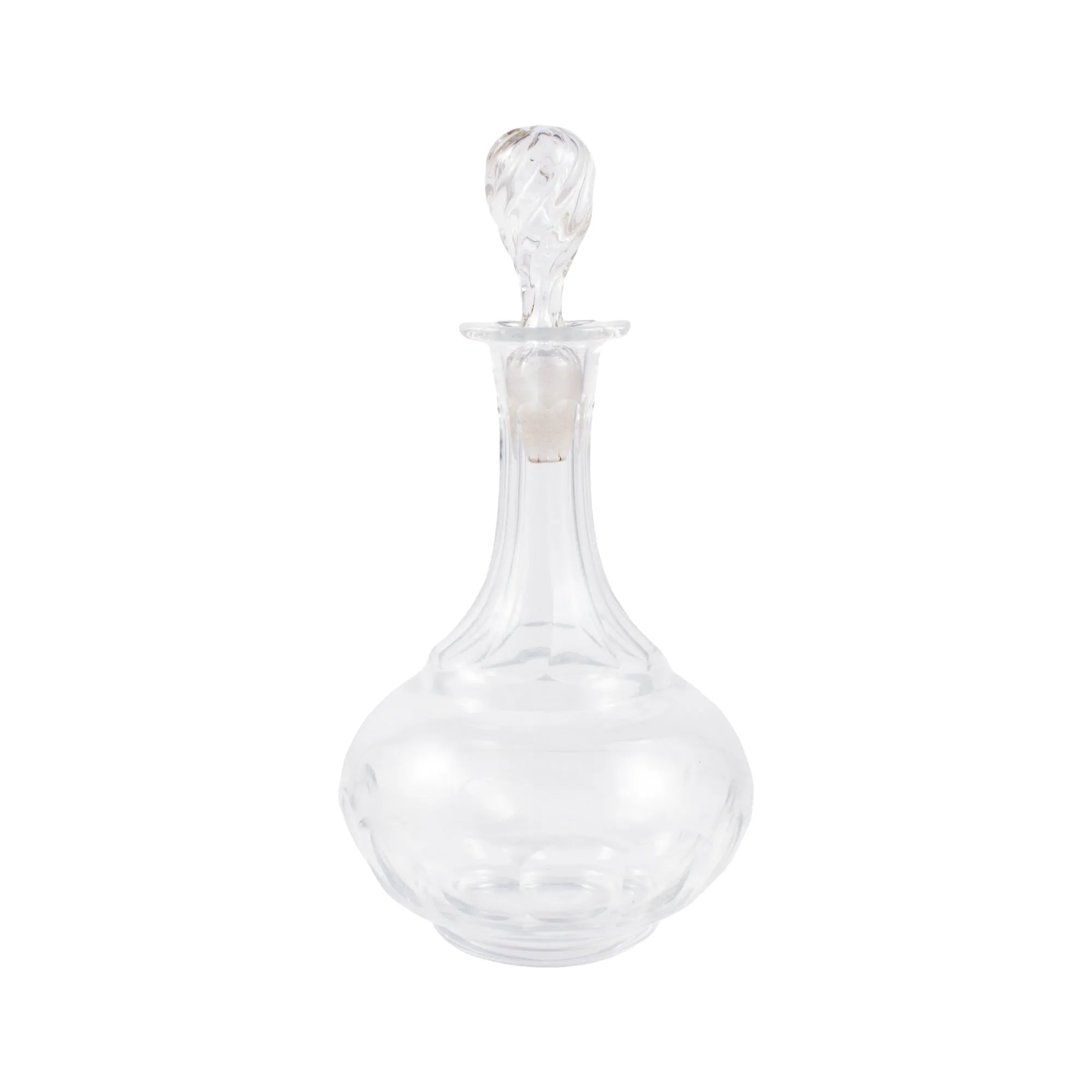 Vintage French Faceted Cruet Decanter