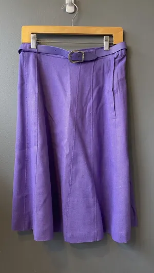 Vintage Linen Skirt   Belt