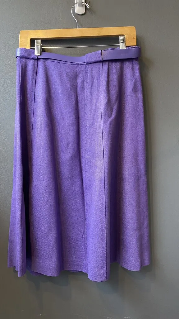 Vintage Linen Skirt   Belt