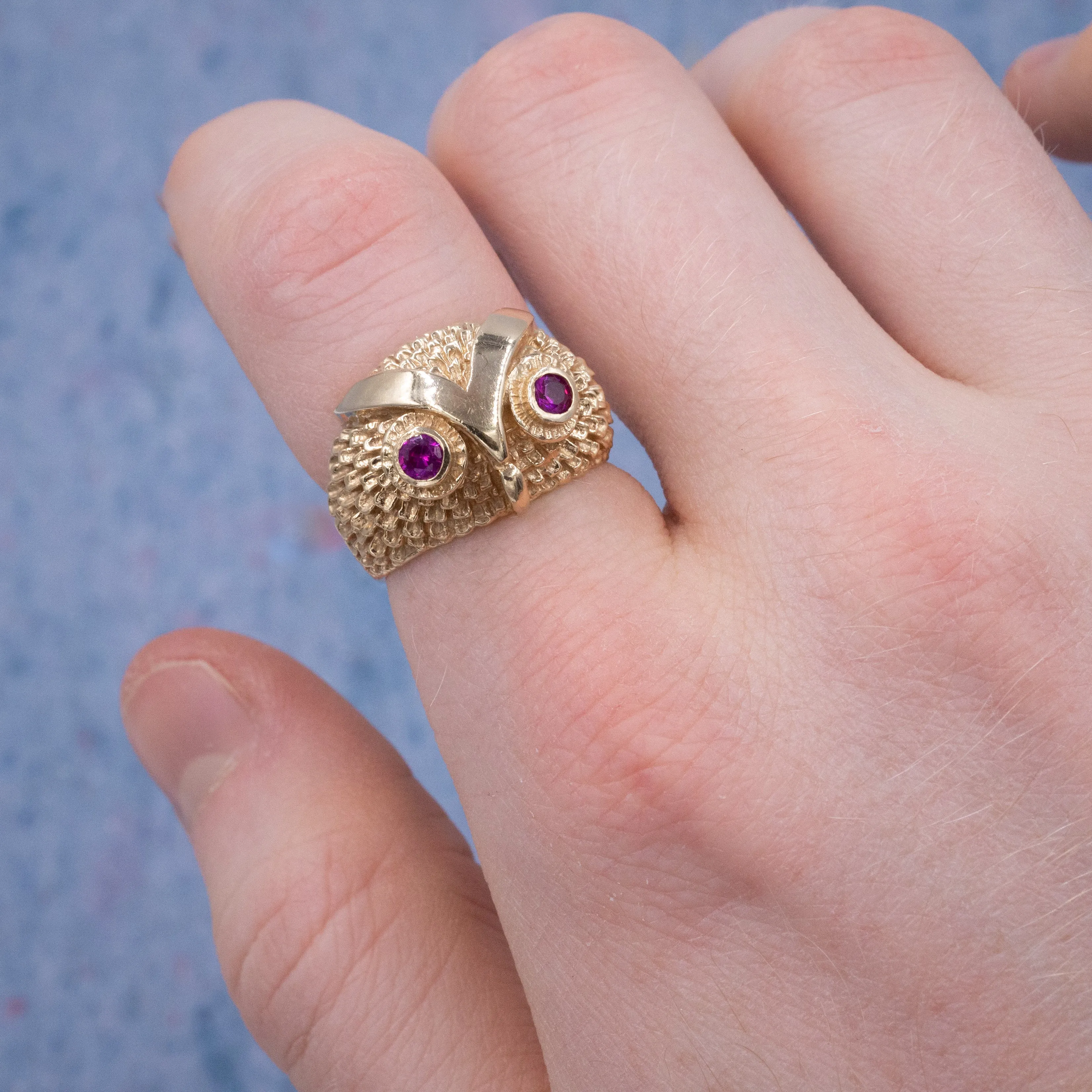 Vintage Owl Cocktail Ring