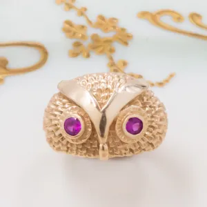 Vintage Owl Cocktail Ring