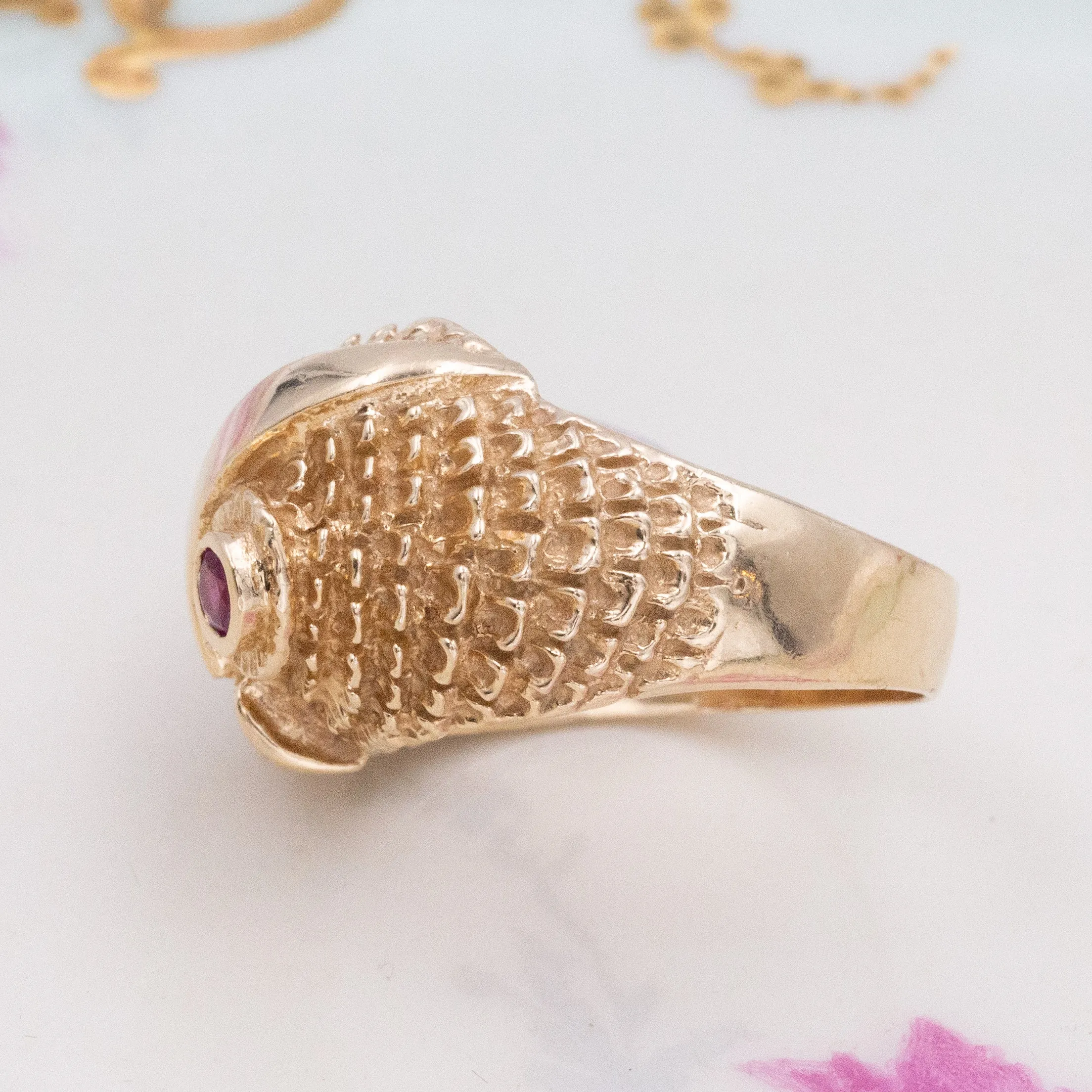Vintage Owl Cocktail Ring