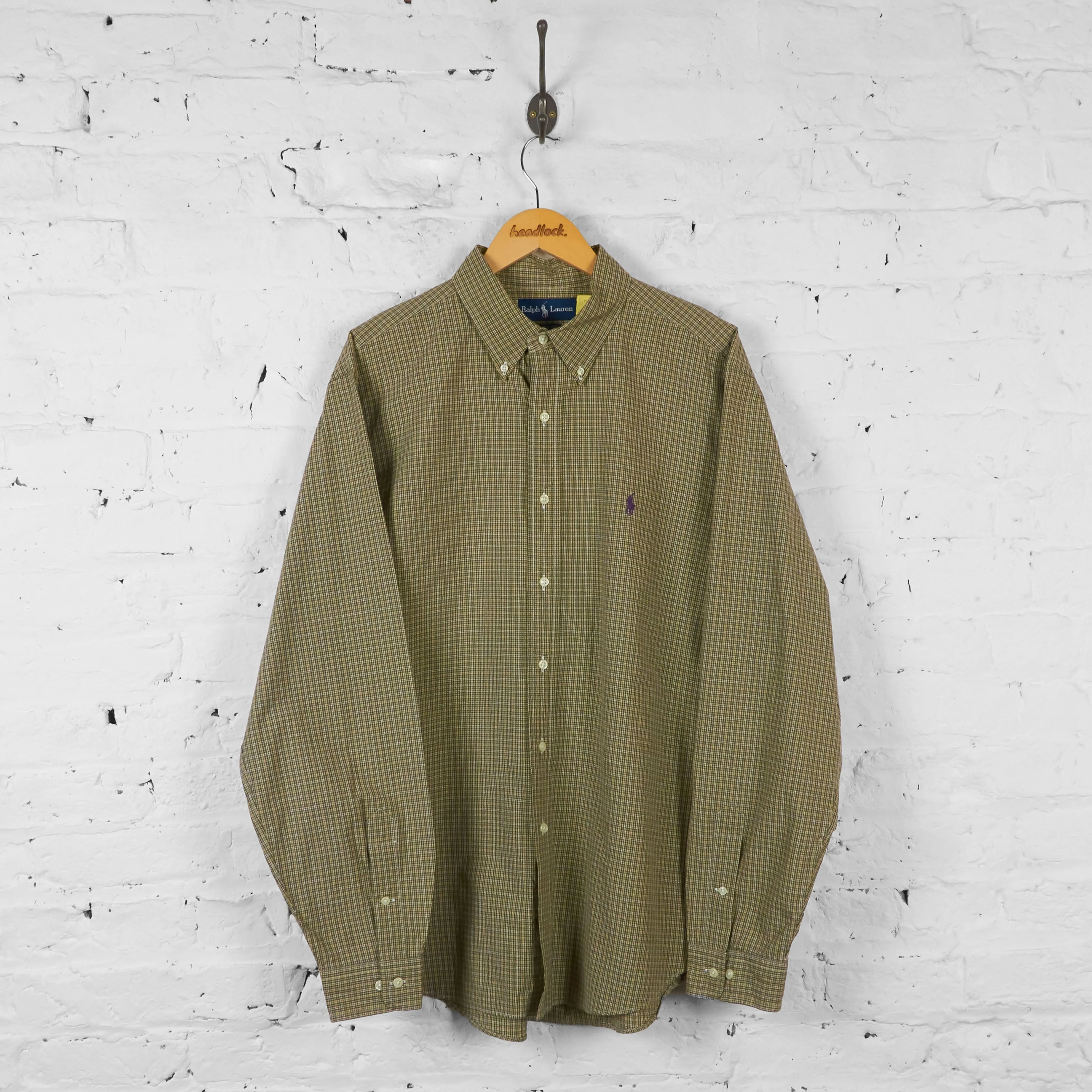 Vintage Ralph Lauren Classic Fit Shirt - Beige - XL