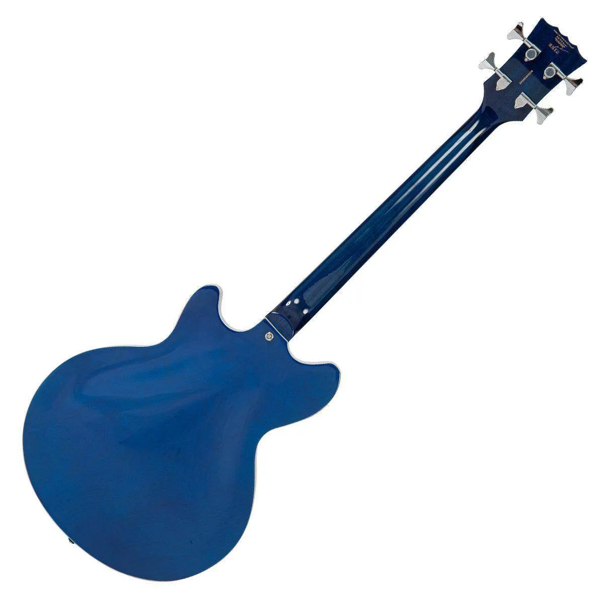 Vintage REVO Series 'Supreme' Semi Acoustic Bass ~ Blueburst