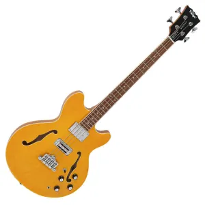 Vintage REVO Series 'Supreme' Semi Acoustic Bass ~ Natural