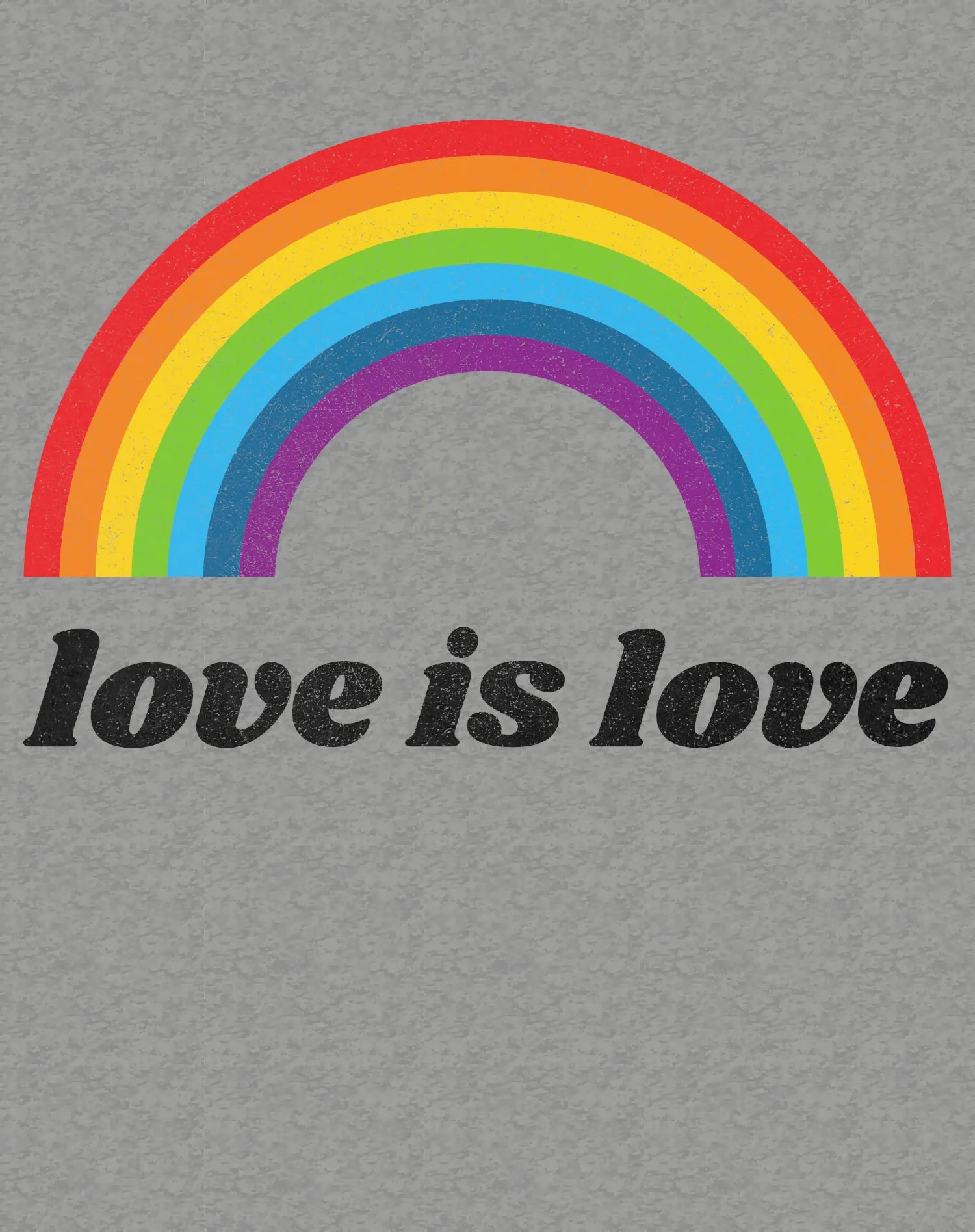 Vintage Valentine Rainbow Love Is Love Women's T-shirt