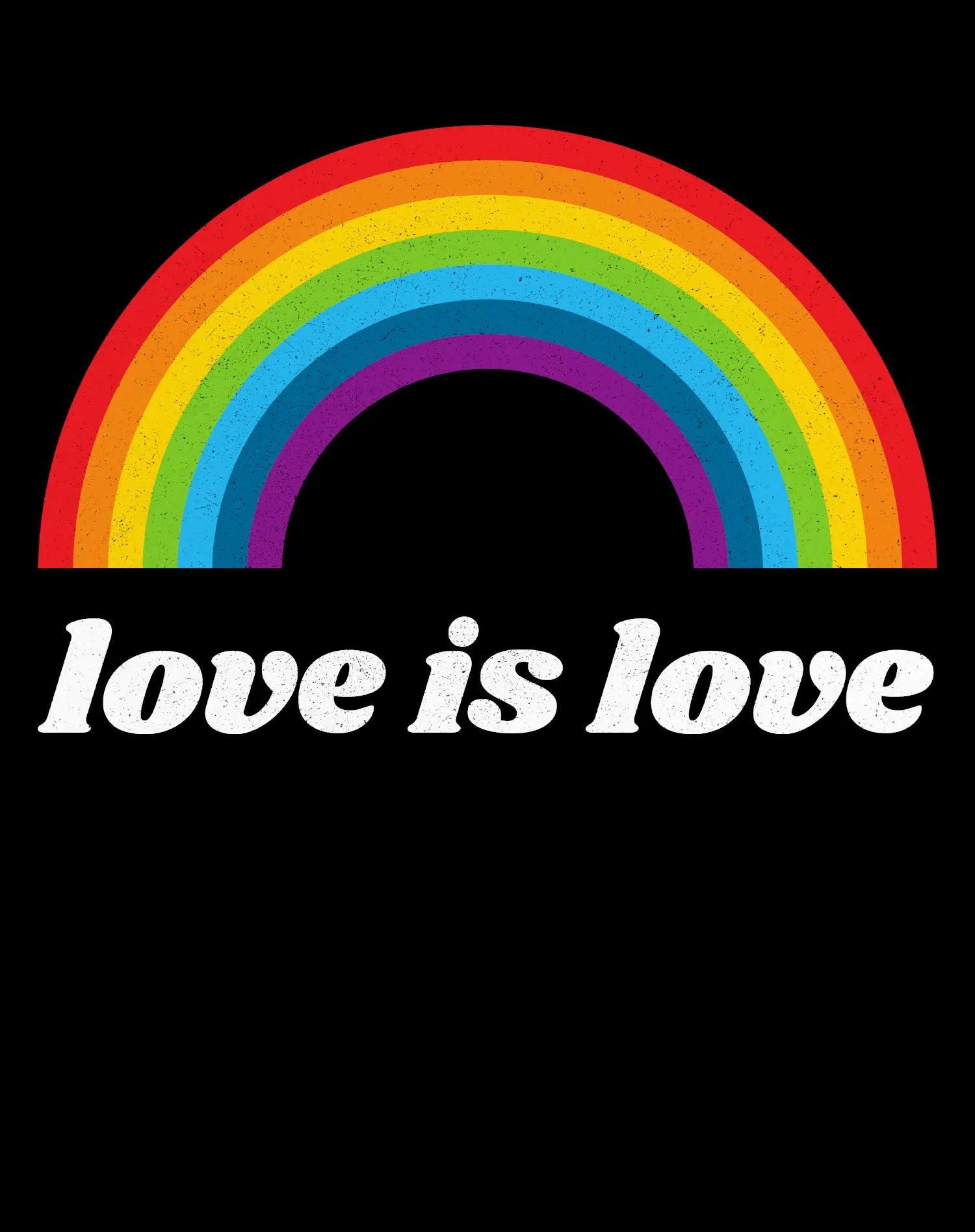 Vintage Valentine Rainbow Love Is Love Women's T-shirt