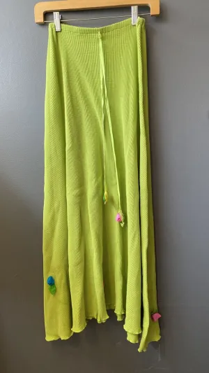 Vintage Waffle Flower Maxi Skirt