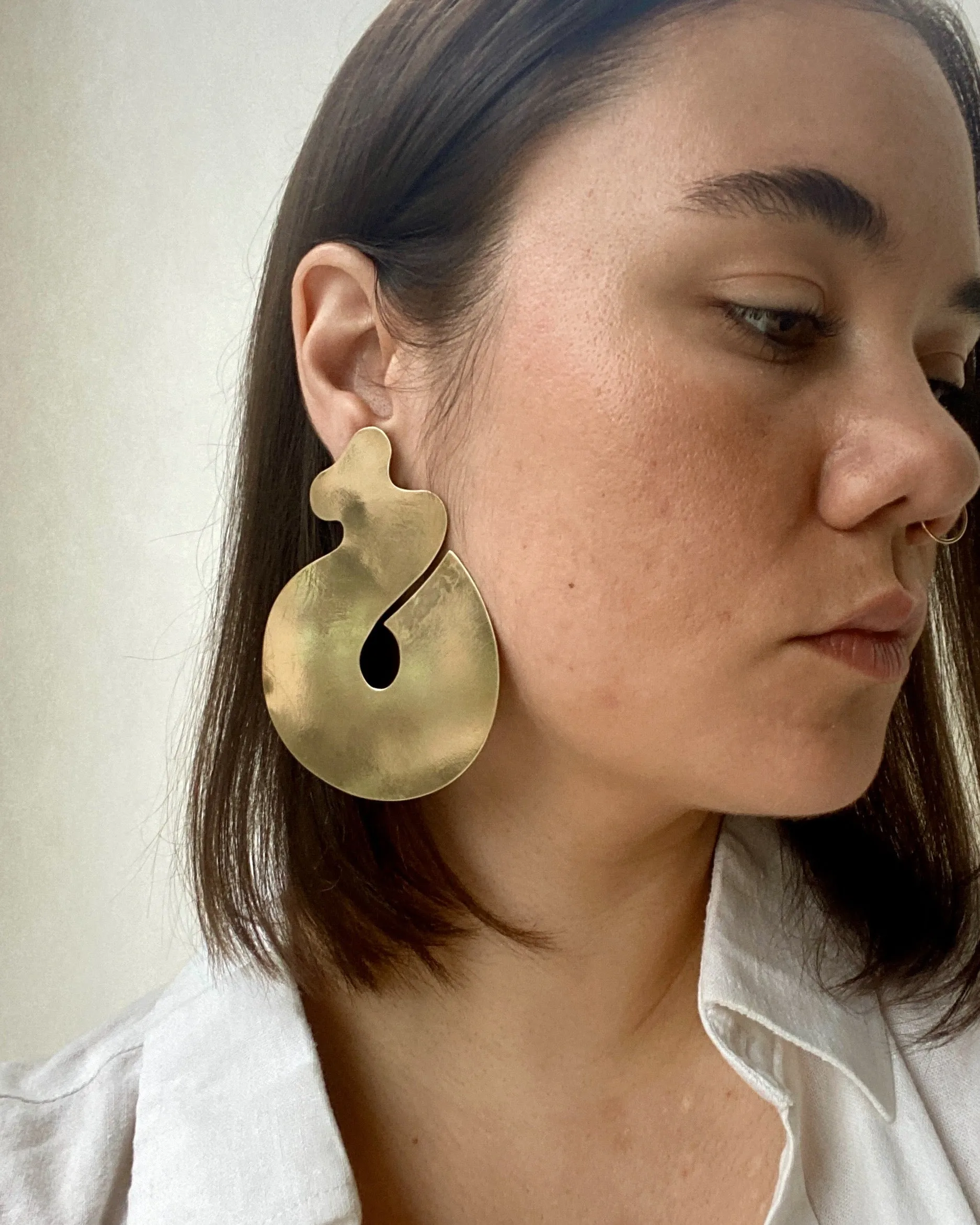 Volume Earrings in Piano