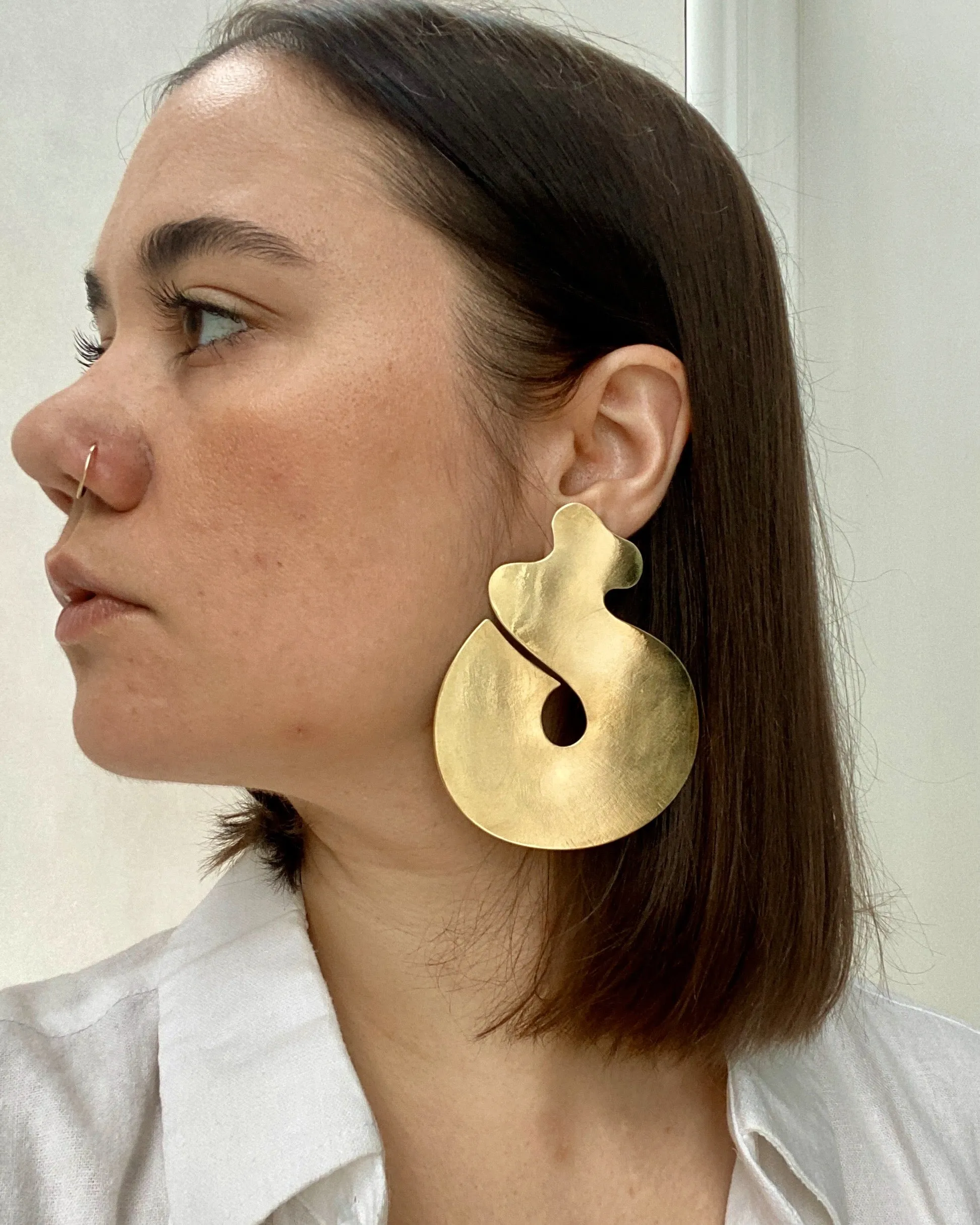 Volume Earrings in Piano