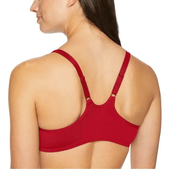 Wacoal 65124 Racerback Underwire Front Closure T Back Soft Mesh Insert Bra Red
