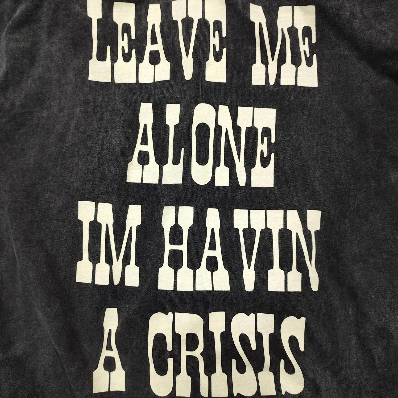 Western Crisis T-Shirt Acid Black