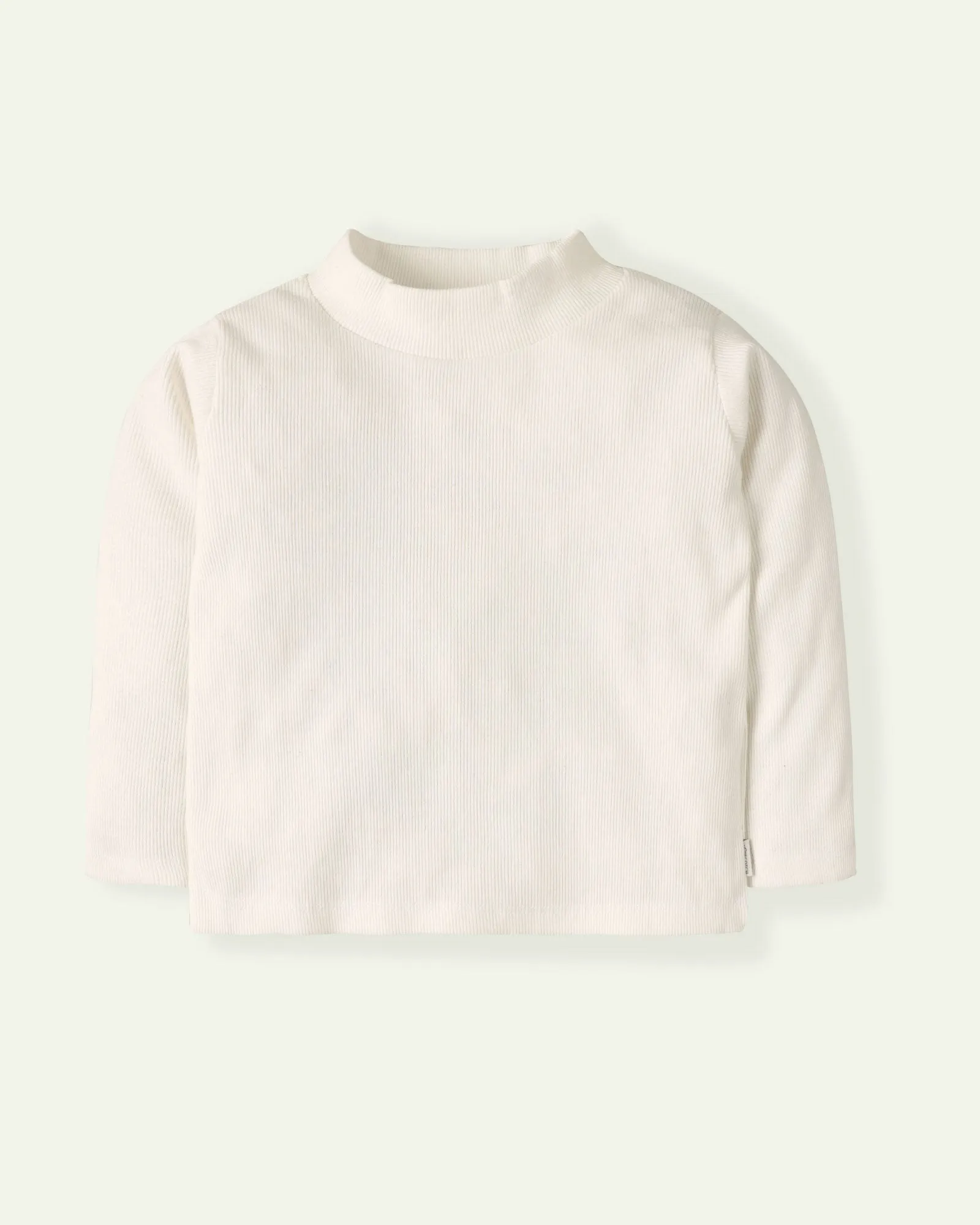 White Mock Neck T-Shirt