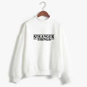 white stranger things sweatshirt for women