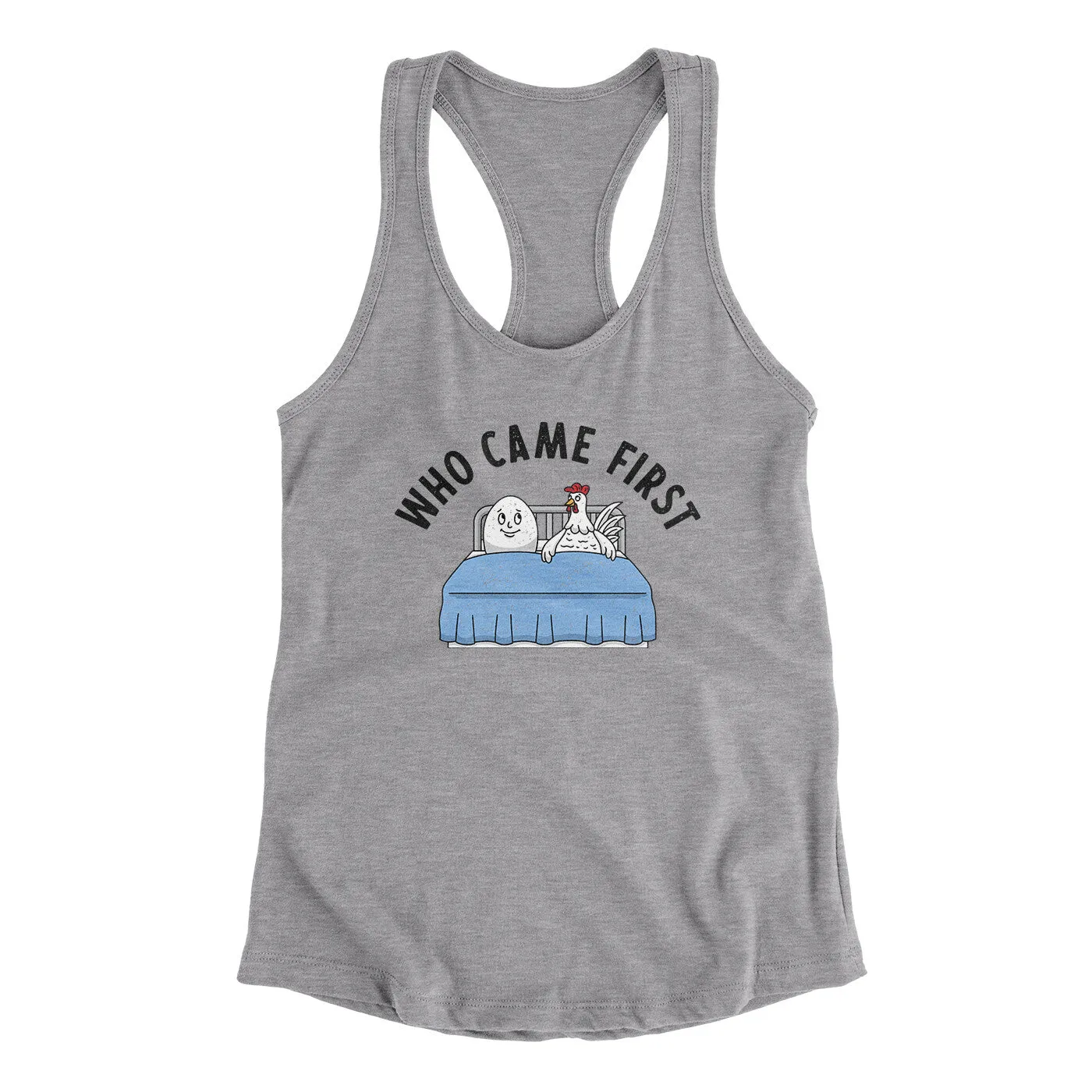 Who Came First Women's Racerback Tank