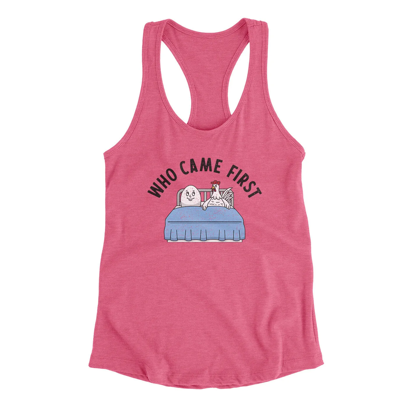 Who Came First Women's Racerback Tank