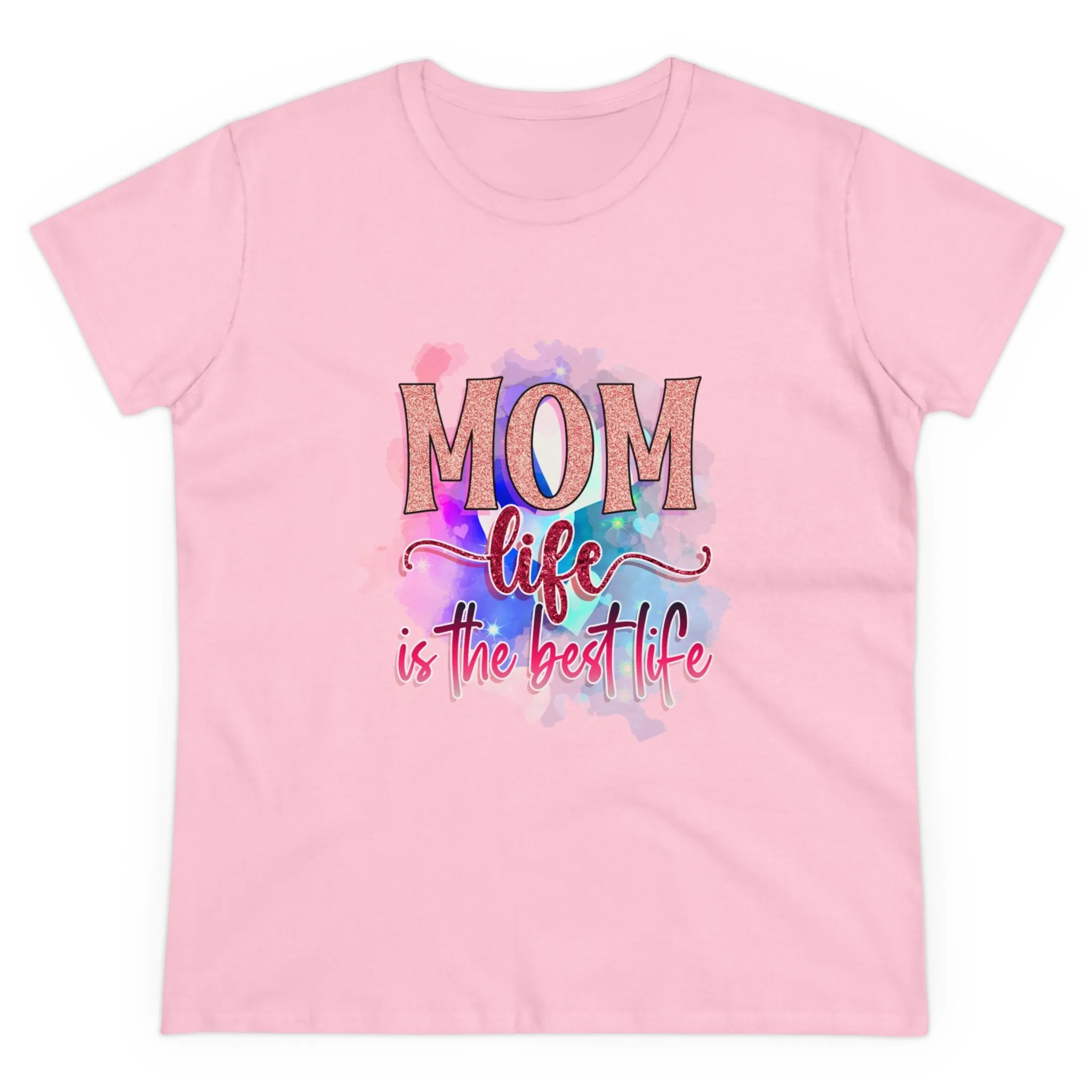 Women's Midweight Cotton Tee-Mom Life