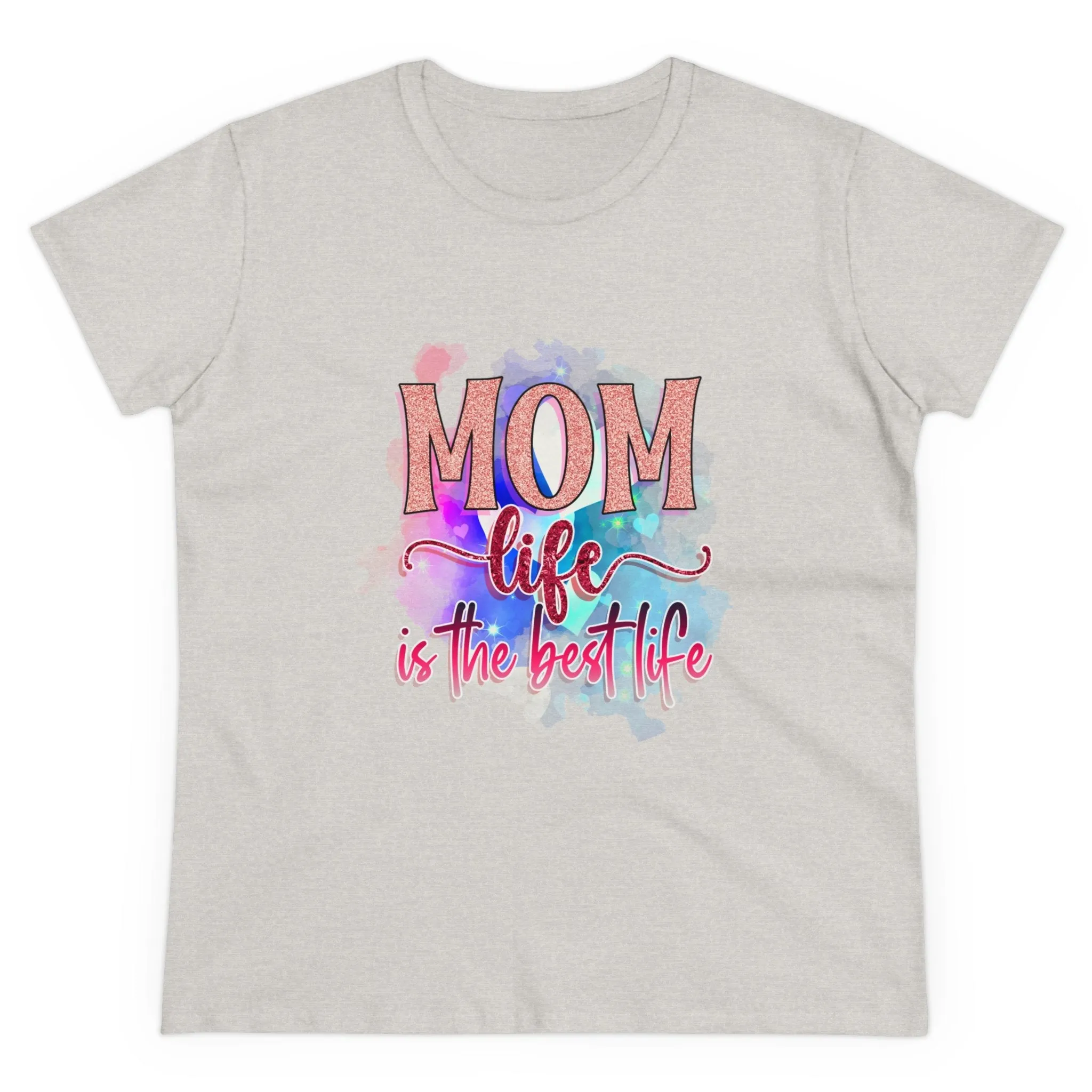 Women's Midweight Cotton Tee-Mom Life