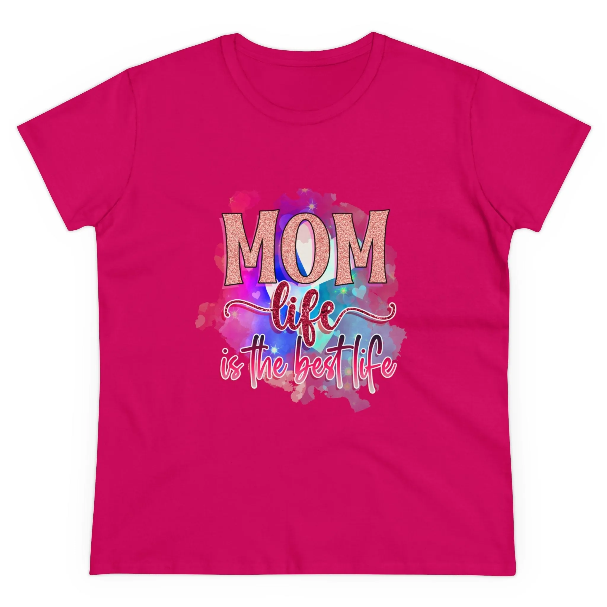 Women's Midweight Cotton Tee-Mom Life