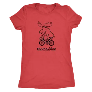Women's Moose T-Shirt (black ink)