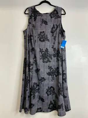 Womens Size 3XL Misses Black Sabrina Blue NWT Dress