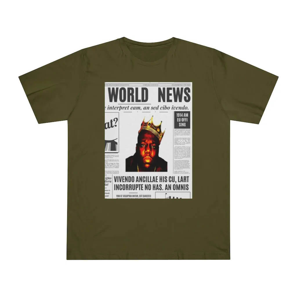 World News BIGGIE SMALLS (opaque) Unisex Deluxe T-shirt