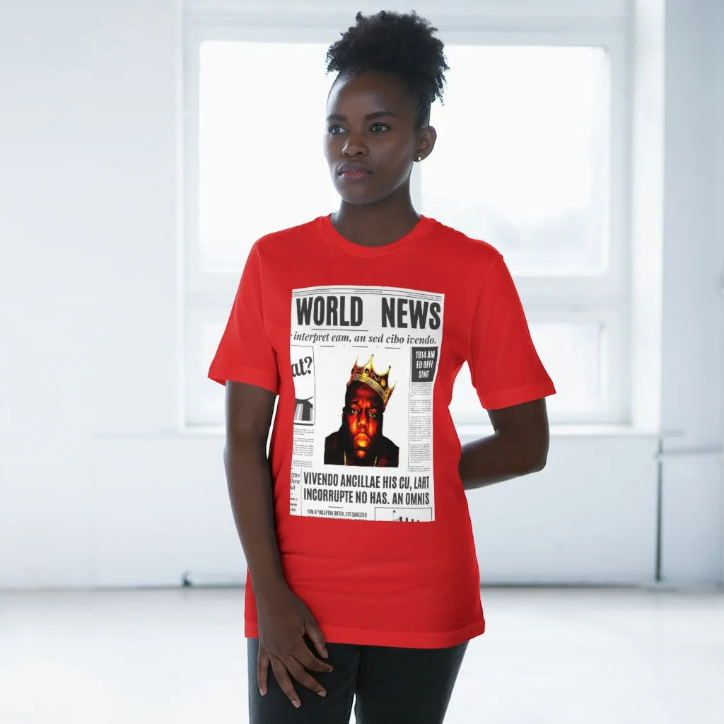 World News BIGGIE SMALLS (opaque) Unisex Deluxe T-shirt