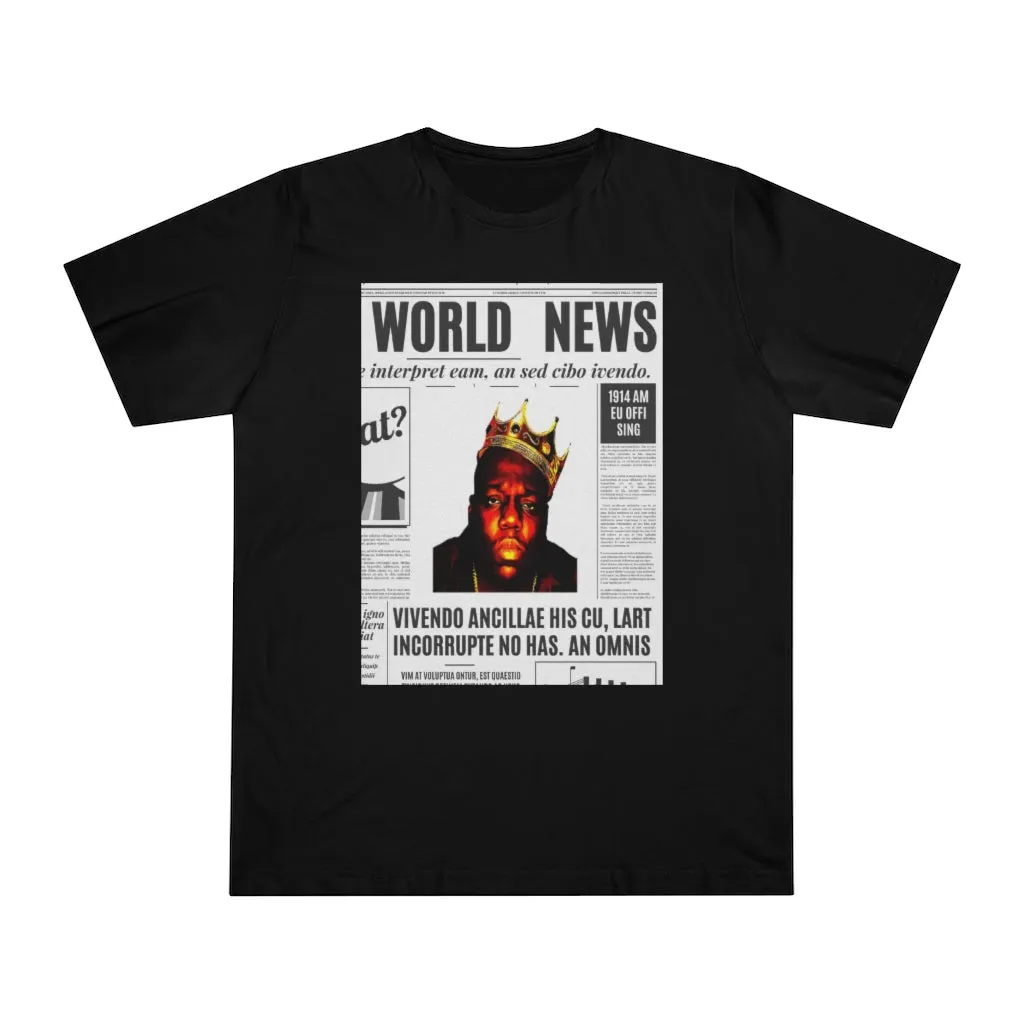 World News BIGGIE SMALLS (opaque) Unisex Deluxe T-shirt