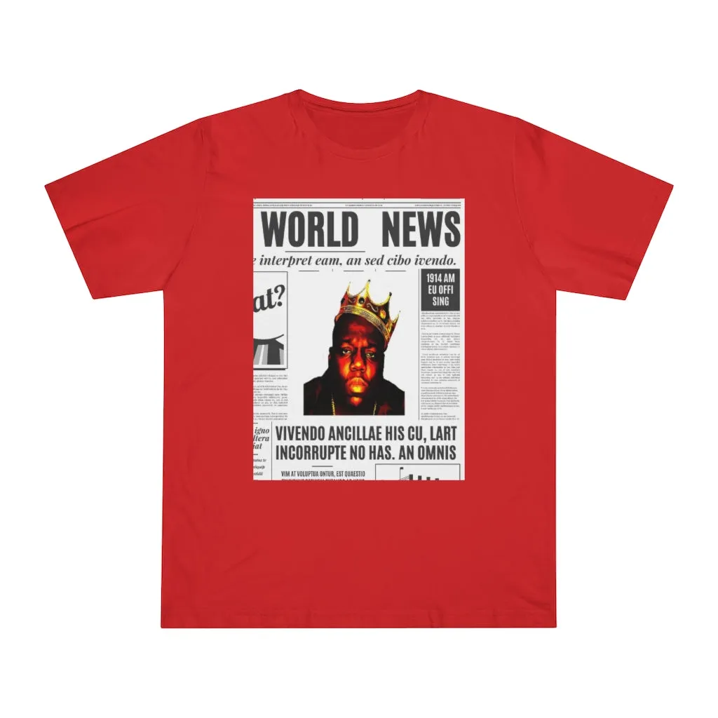 World News BIGGIE SMALLS (opaque) Unisex Deluxe T-shirt