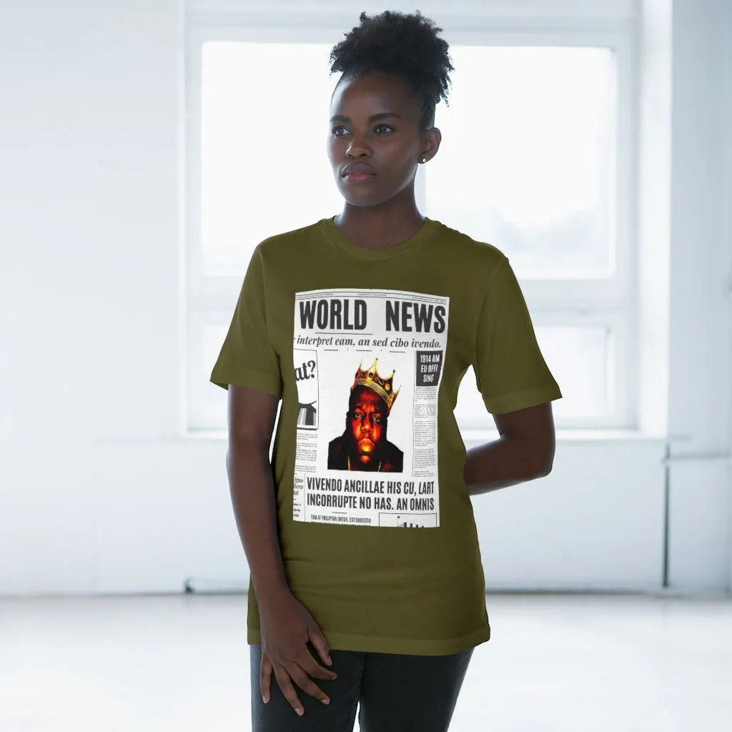 World News BIGGIE SMALLS (opaque) Unisex Deluxe T-shirt